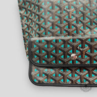 Goyard Goyardine Canvas St. Louis Claire PM Tote in Opaline/Black