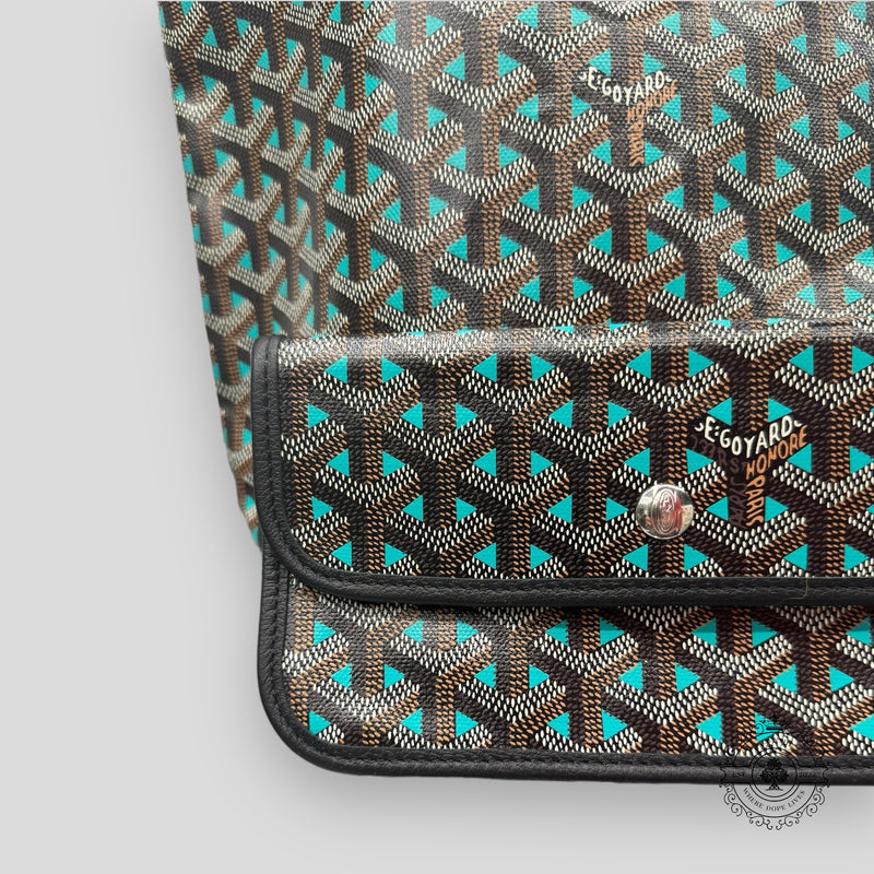 Goyard Goyardine Canvas St. Louis Claire PM Tote in Opaline/Black