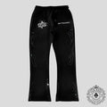 Retrovert Infinity Rhinestone Sweatpants in Black