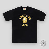 Bape Color Camo College Tee Black / Yellow