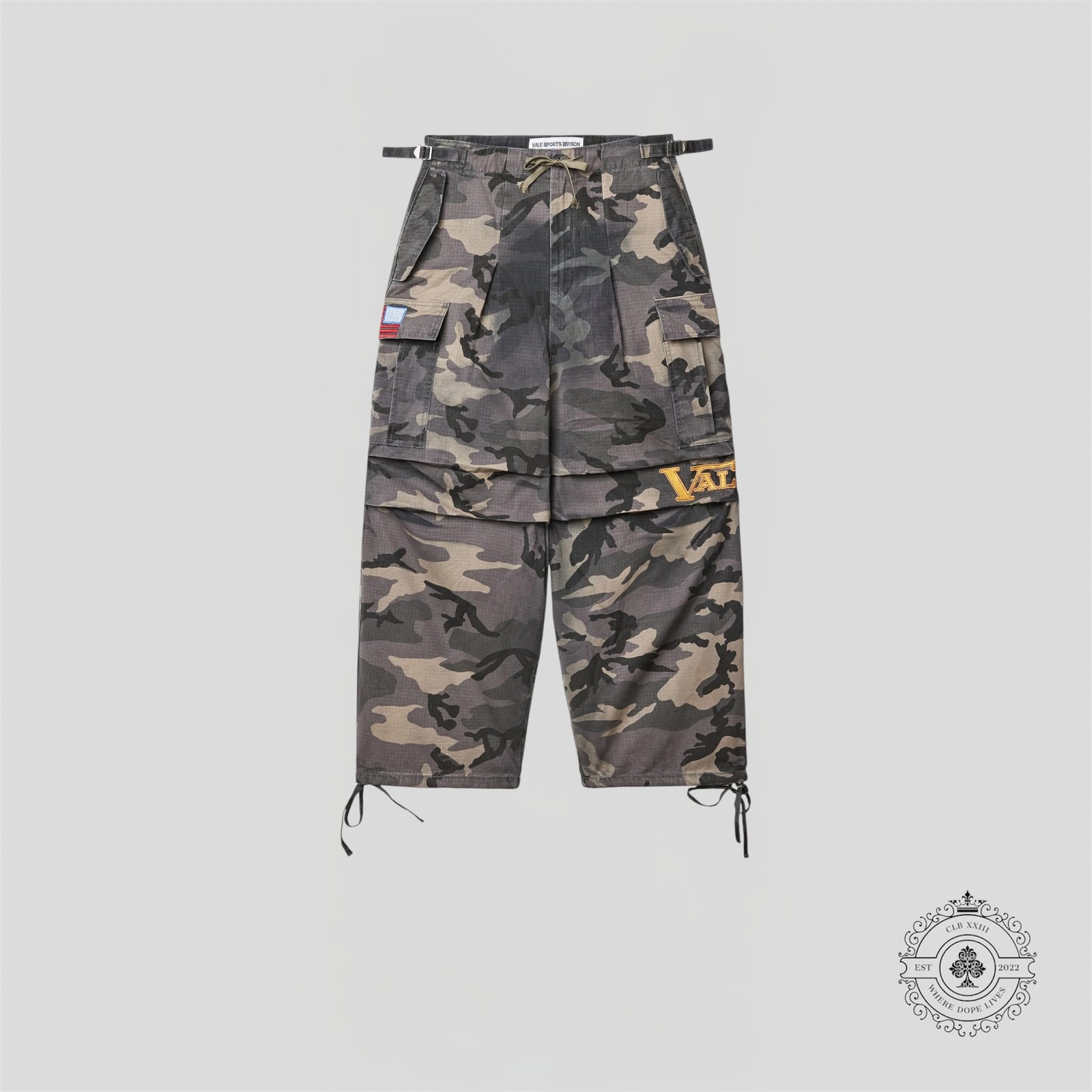 Vale Black Camo Cargo