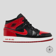 Air Jordan 1 Mid Bred Text GS