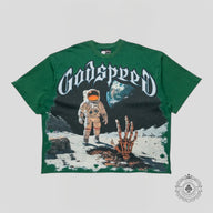 Godspeed First Contact Tee in Emerald Wash