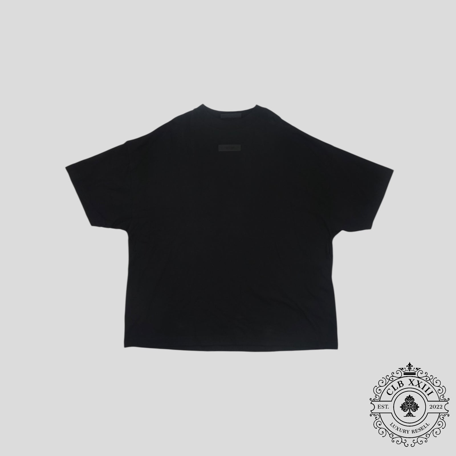 Fear of God Essentials Oversized Tee in Jet Black