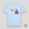 Supreme Thrasher Back Tail Tee in Baby Blue
