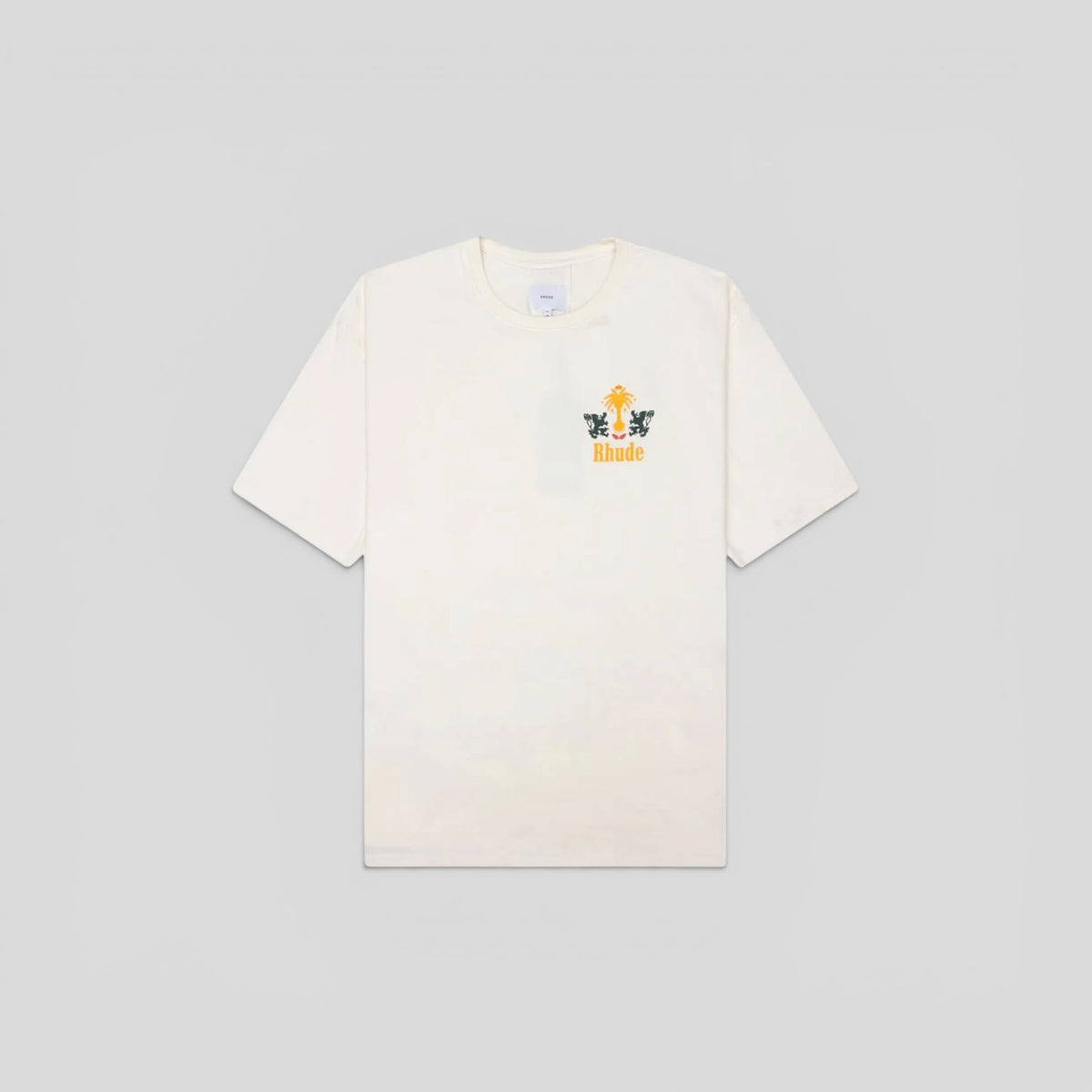 Rhude Tabaco Tee in Vintage White