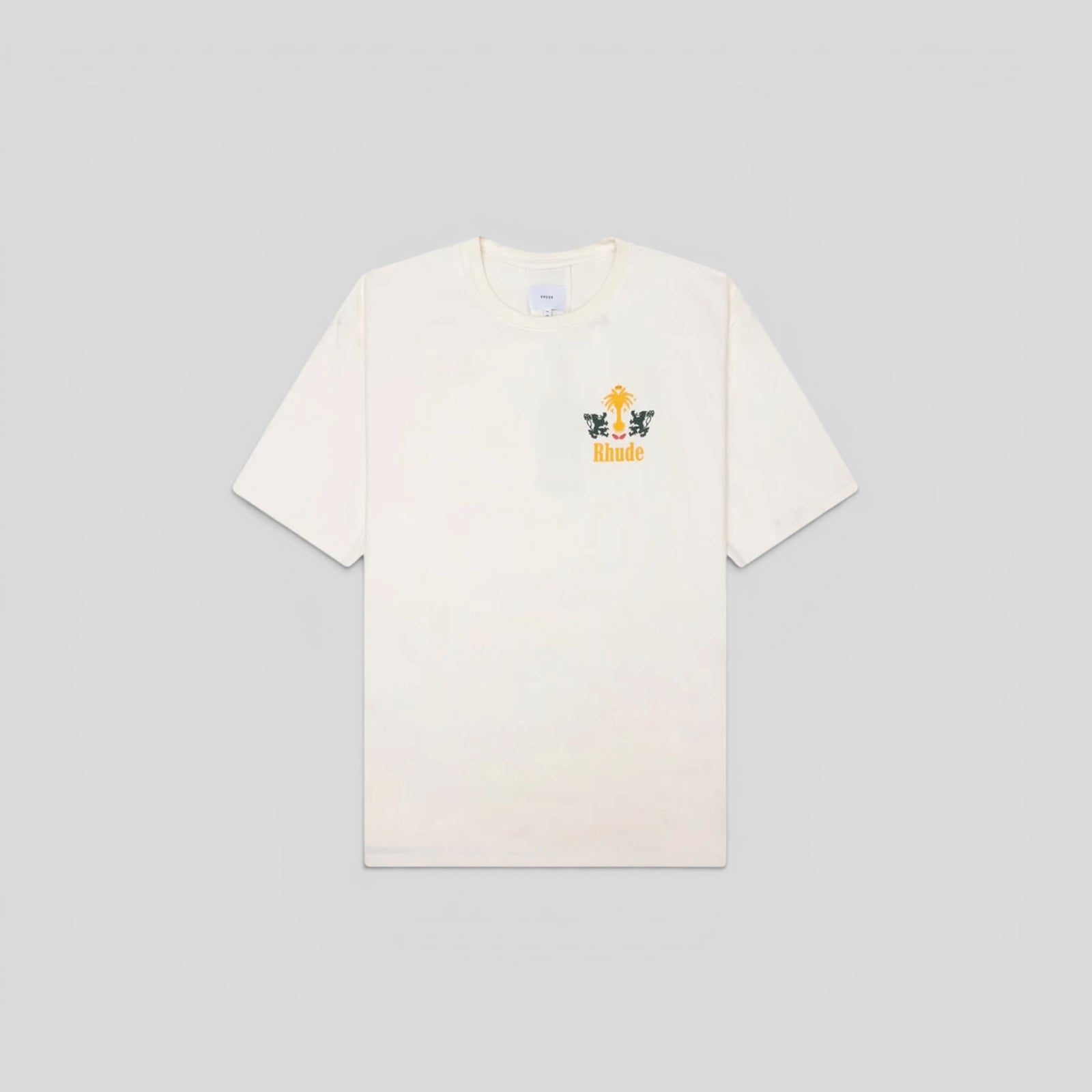 Rhude Tabaco Tee in Vintage White