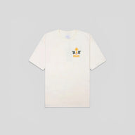 Rhude Tabaco Tee in Vintage White