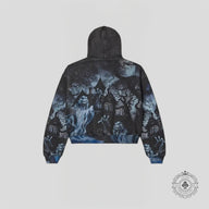 Vale Casper Zip Up Hoodie in Black