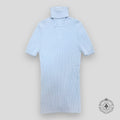 Chrome Hearts Cashmere Short-Sleeve Sweater in Blue