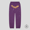 Sp5der Star OG Web V2 Sweatpants in Purple