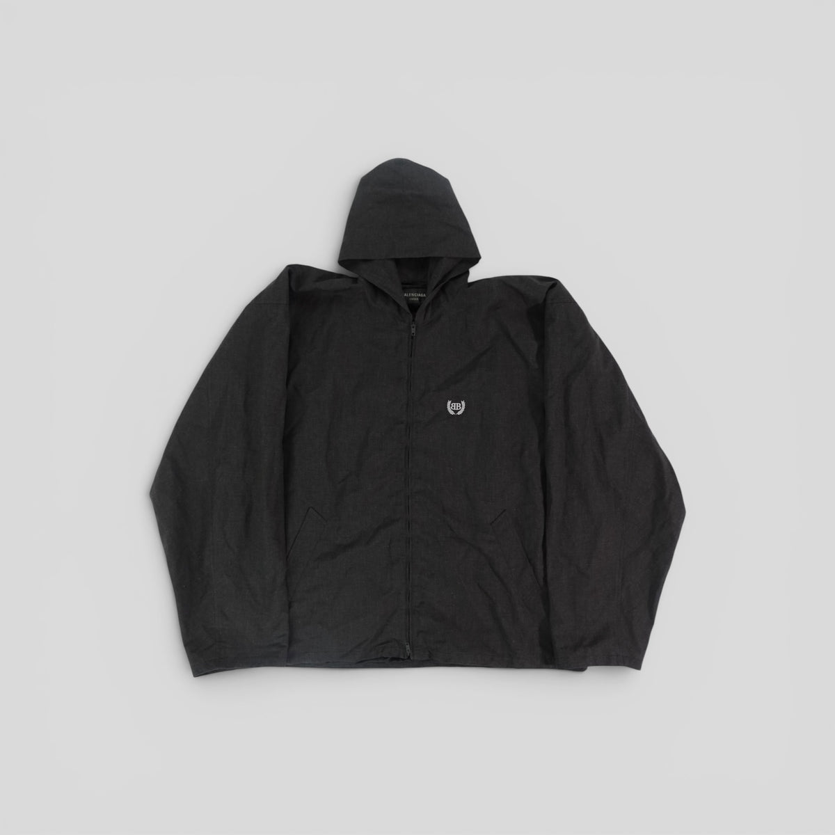 Balenciaga Hooded Jacket in Black