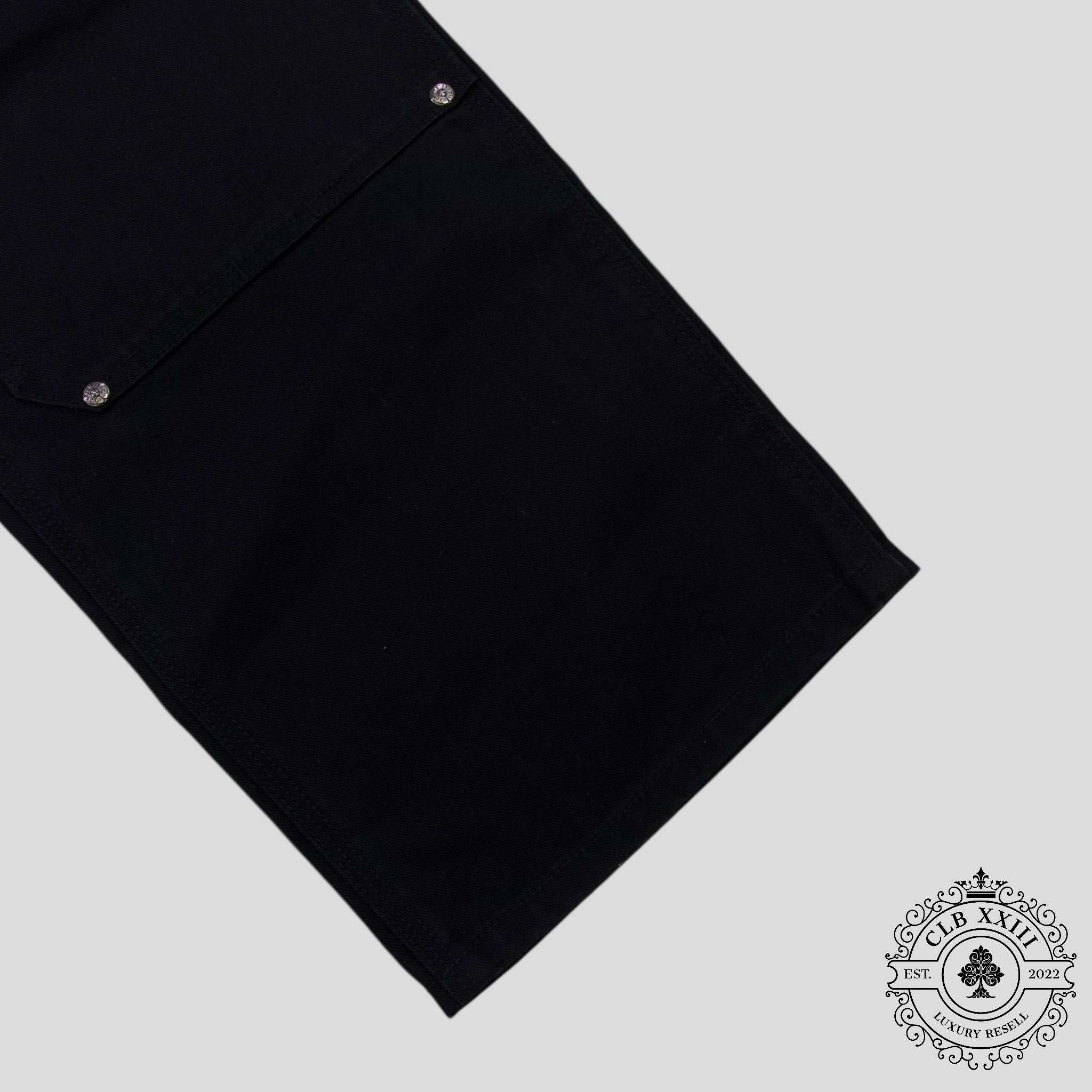 Chrome Hearts Double Knee Carpenter Pants in Black