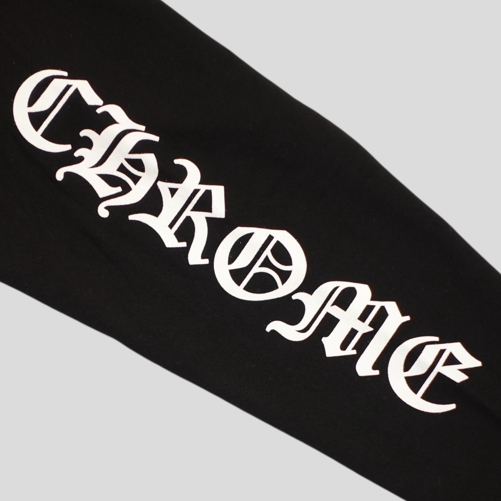 CHROME HEARTS NECK LOGO CREWNECK SWEATSHIRT - BLACK