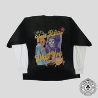 Blind Love Reap What You Love Double Layer T-Shirt in Black
