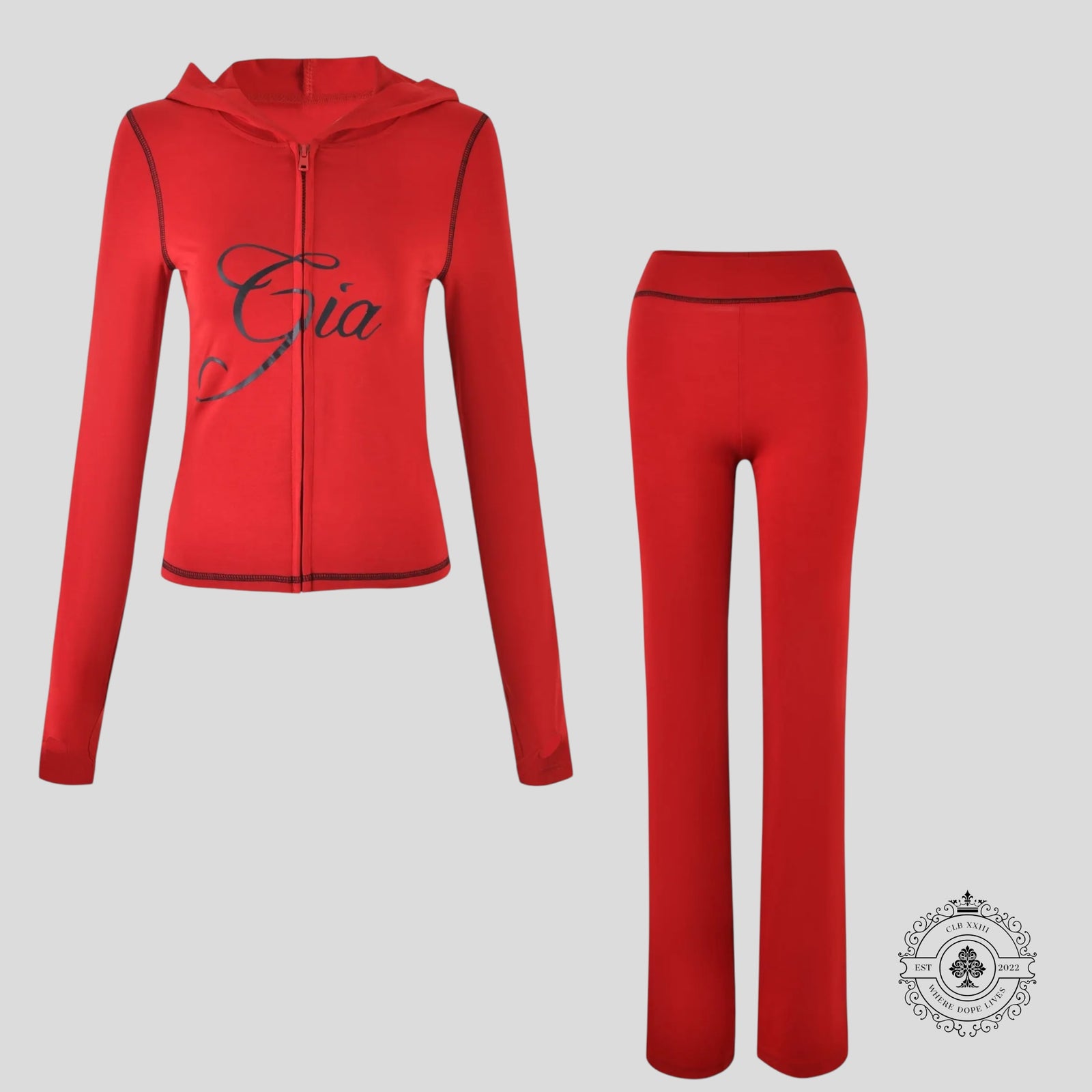 I.AM.GIA Blare Hoodie & Trackpant Set in Red