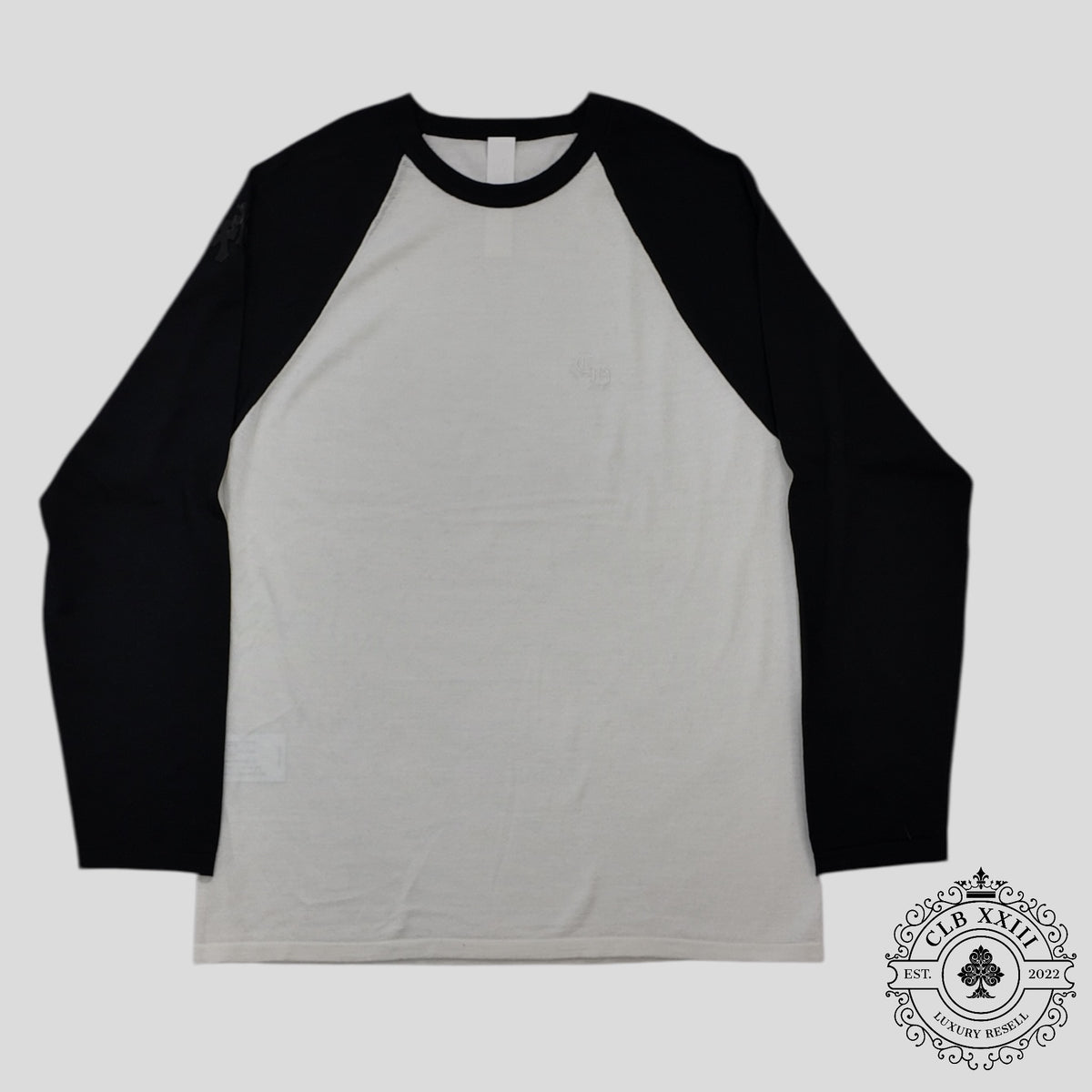 Chrome Hearts Silk Blend Cross Patch Shirt in White