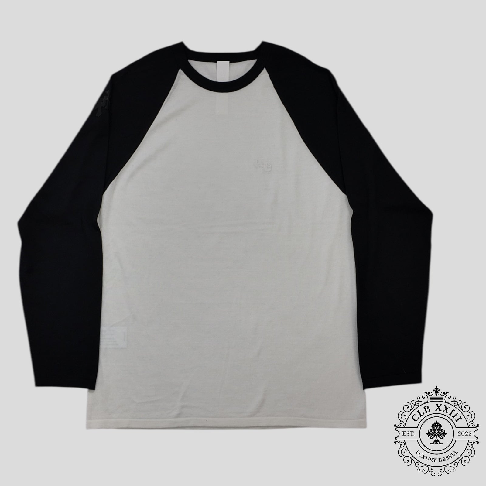 Chrome Hearts Silk Blend Cross Patch Shirt in White