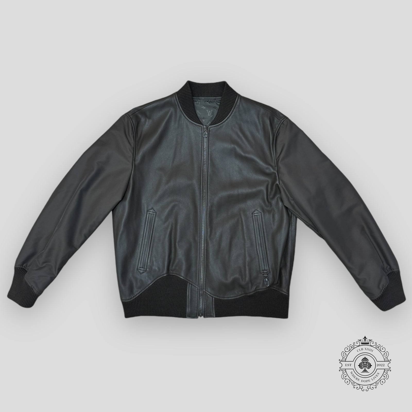 Louis Vuitton Reversible Leather Nylon Blouson in Brown
