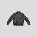 CLB XXIII Louis Vuitton reversible brown bull leather and polyamide blouson jacket with ribbed trim and zip closure