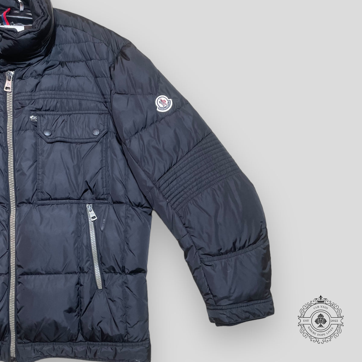 Moncler Qulited Jacket in Black