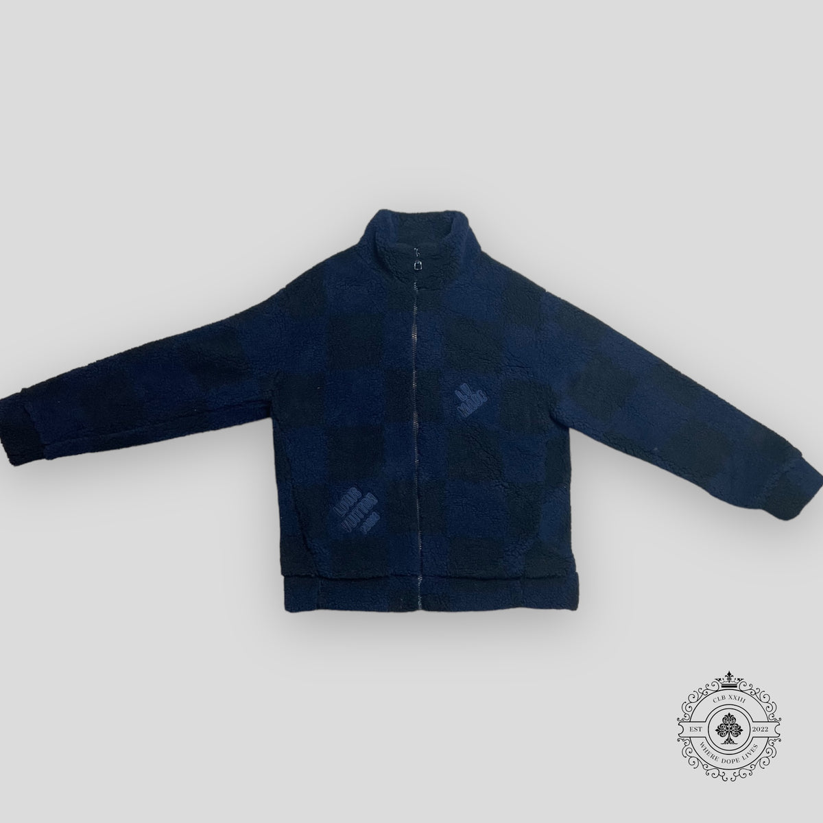 Louis Vuitton X Nigo Jacquared Damier Fleece Jacket