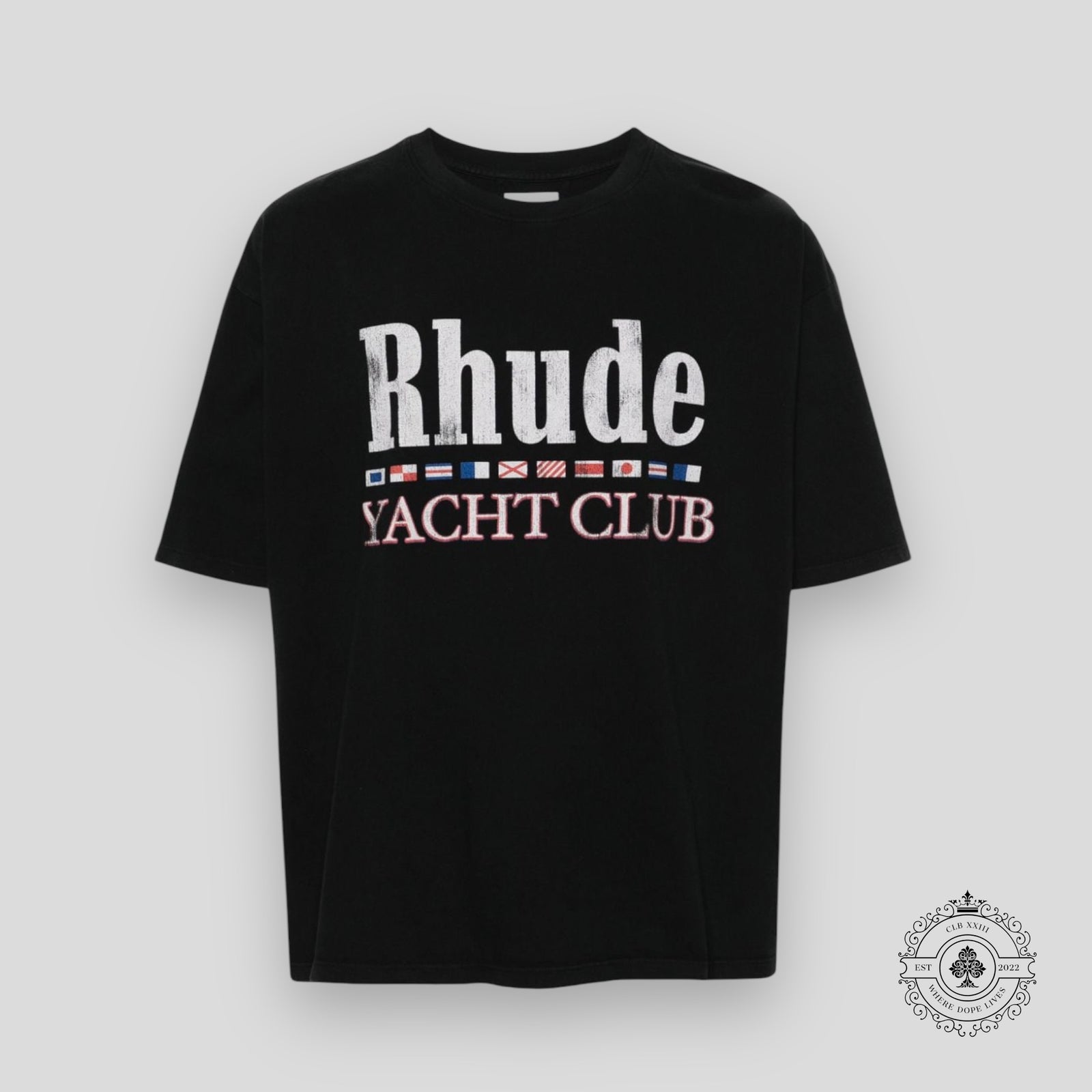 Rhude Flag Tee in Black
