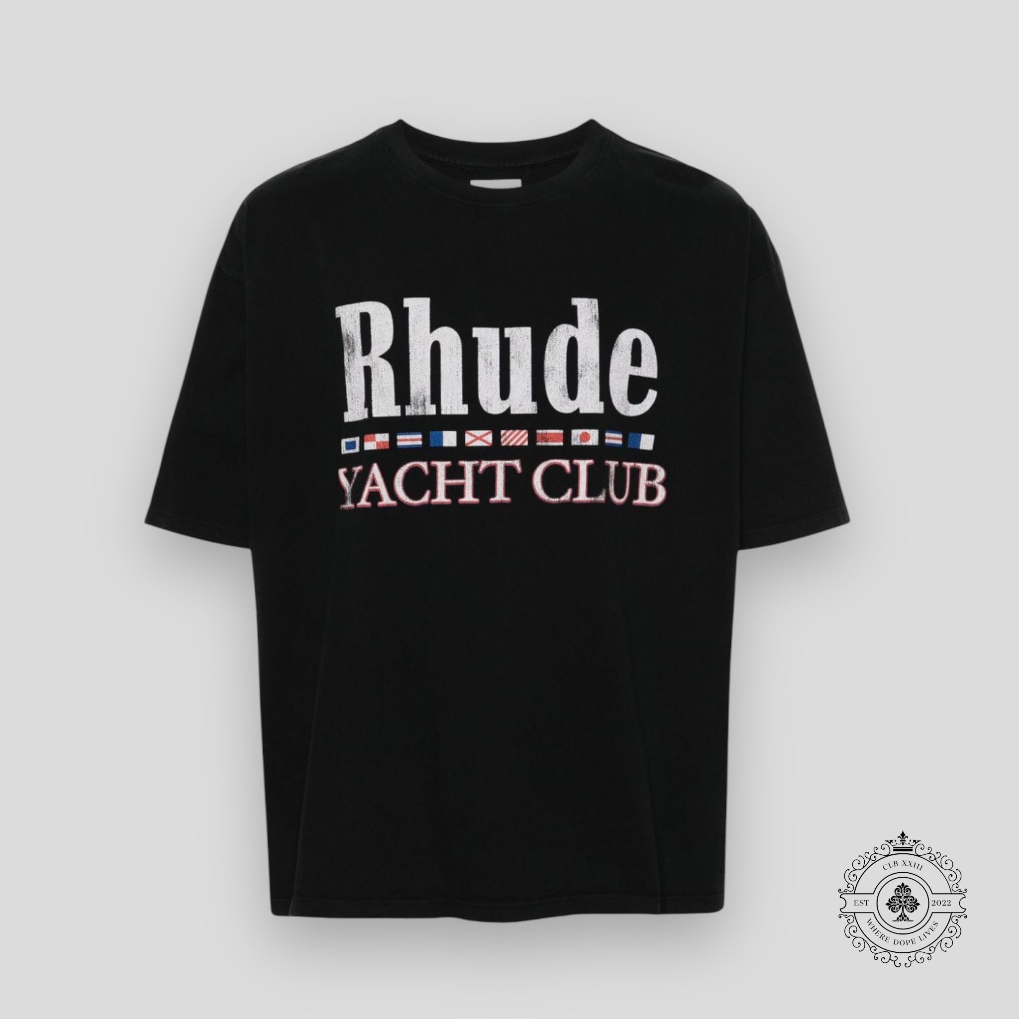 Rhude Flag Tee In Black