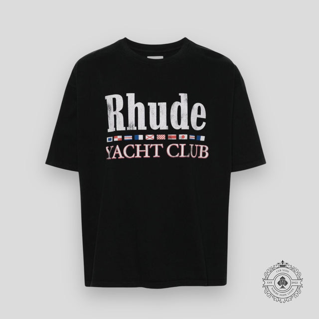 Rhude Flag Tee In Black