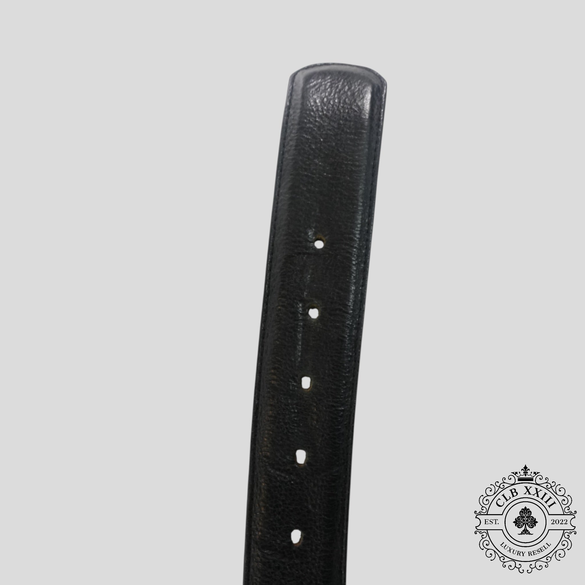 Chrome Hearts Leather Cross Patch Belt Strap