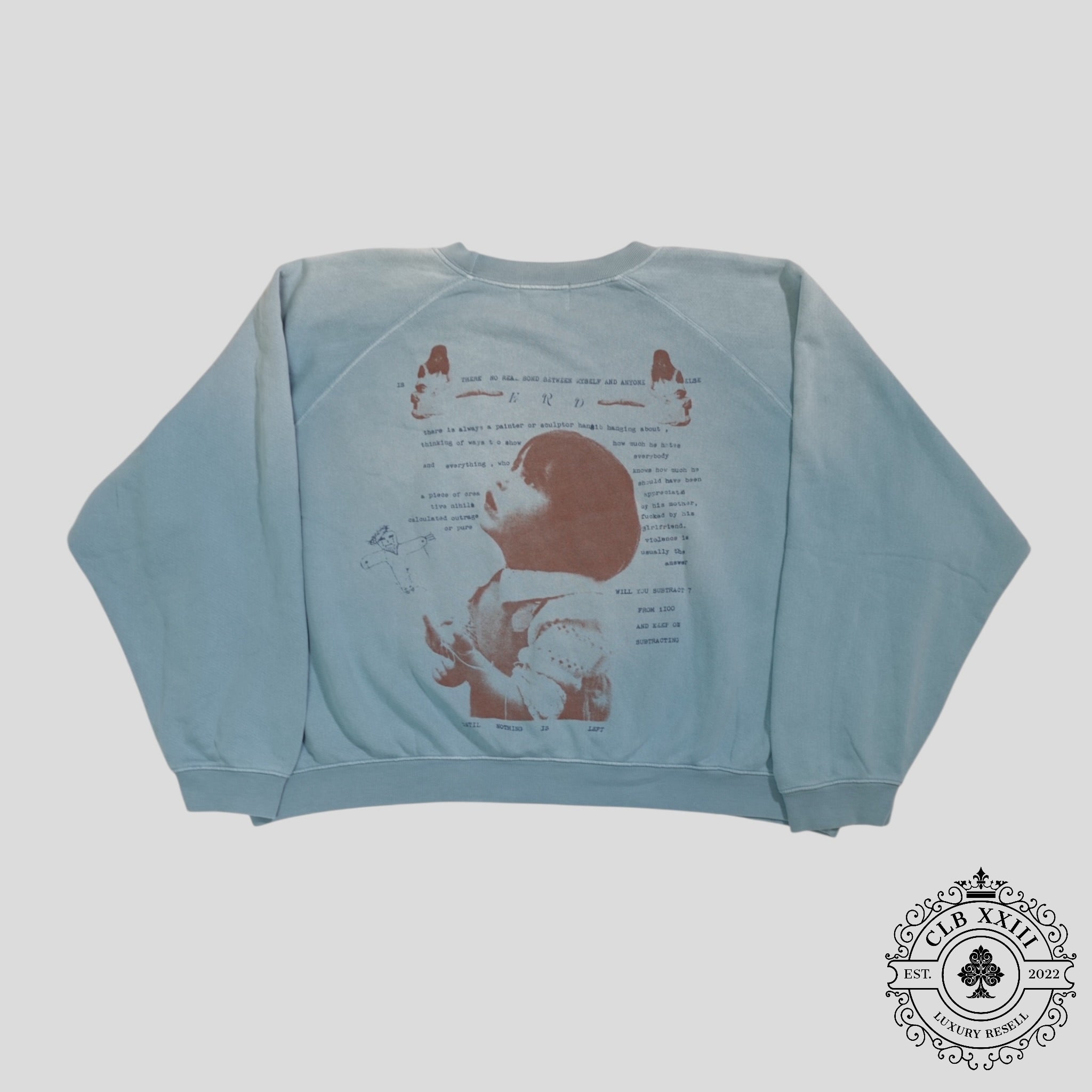 Enfants Riches Déprimés Reminiscing Raglan Crewneck