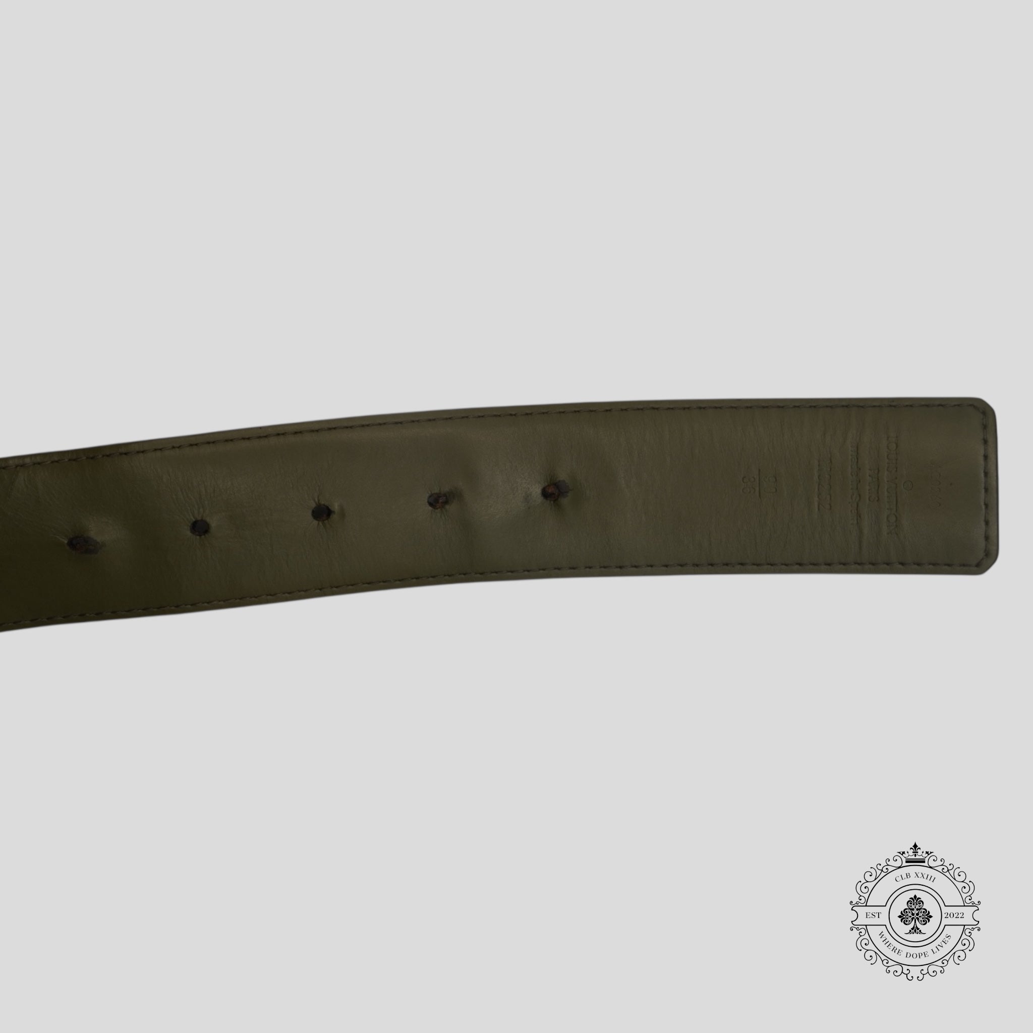 Louis Vuitton Initials Belt in Black