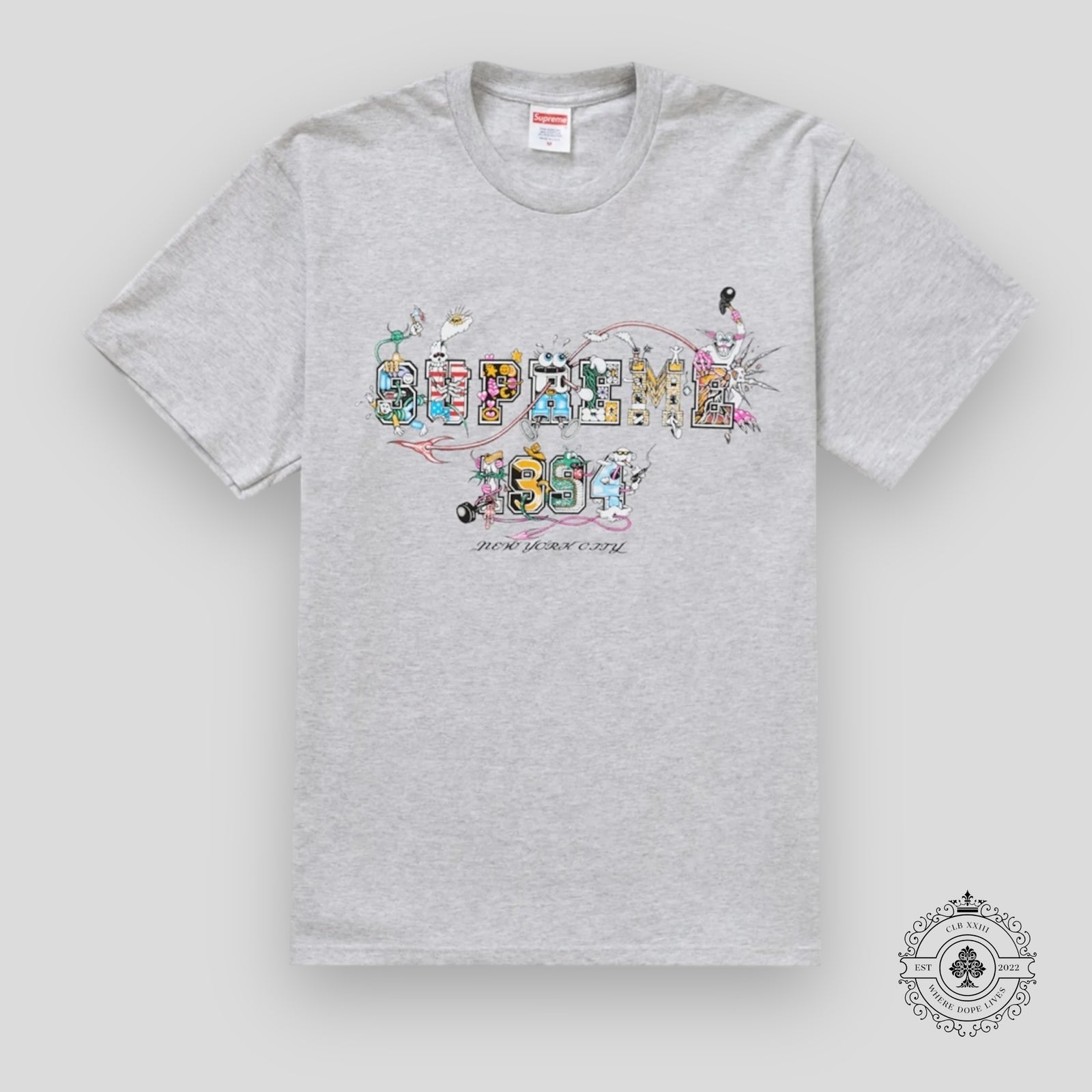 Supreme Varsity Tee in Grey