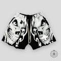 Vertabrae Skull Face Shorts