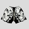 Vertabrae Skull Face Shorts