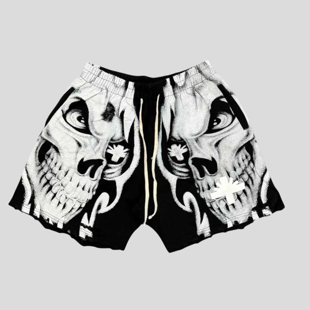 Vertabrae Skull Face Shorts