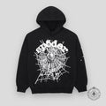 Sp5der OG Web Hoodie in Black