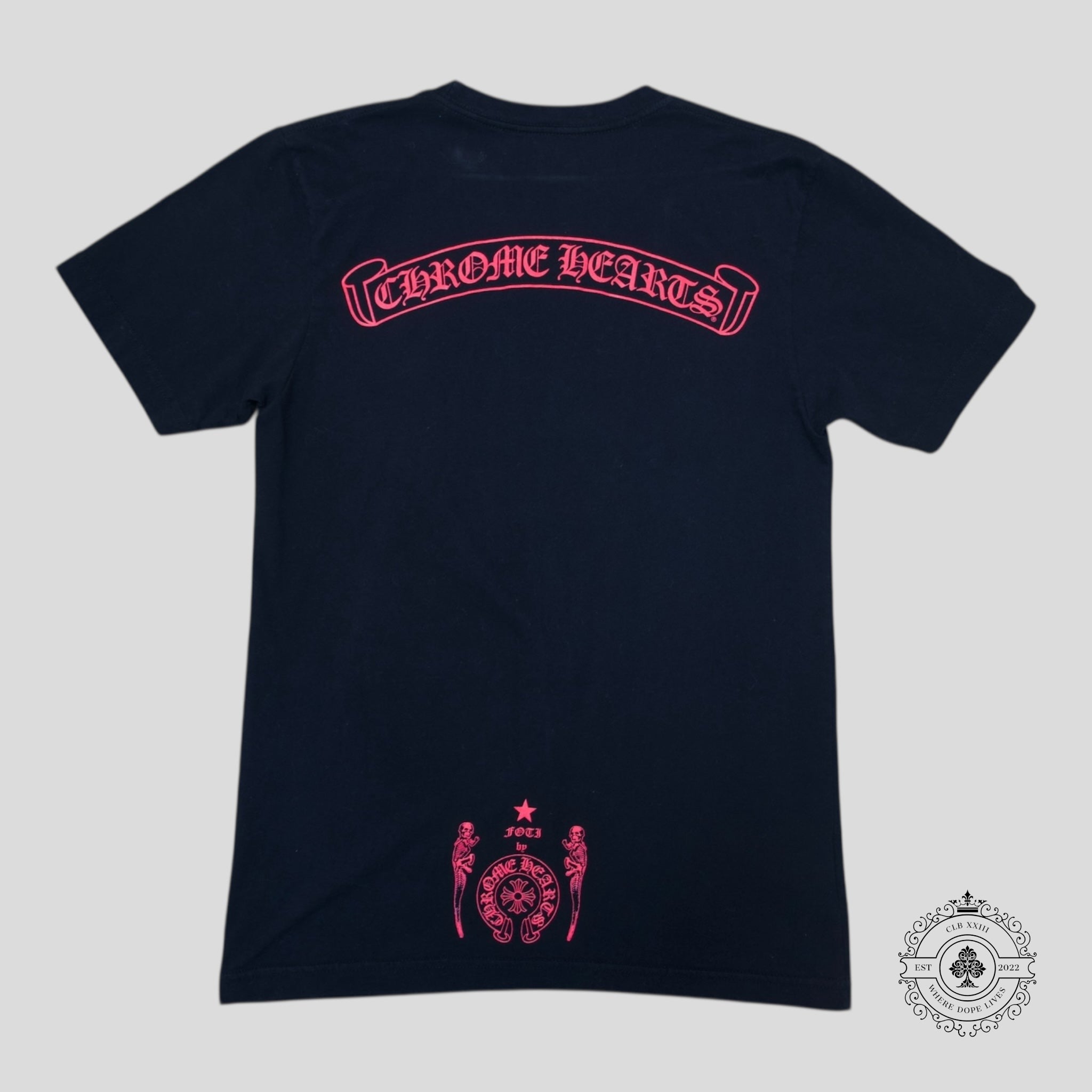 Chrome Hearts Foti Harris Tee in Black / Pink
