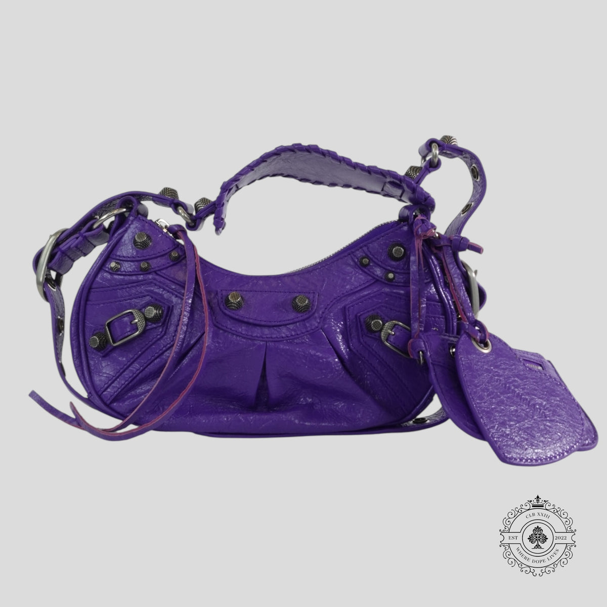 Balenciaga Le Cagole XS Shoulder Bag in Purple
