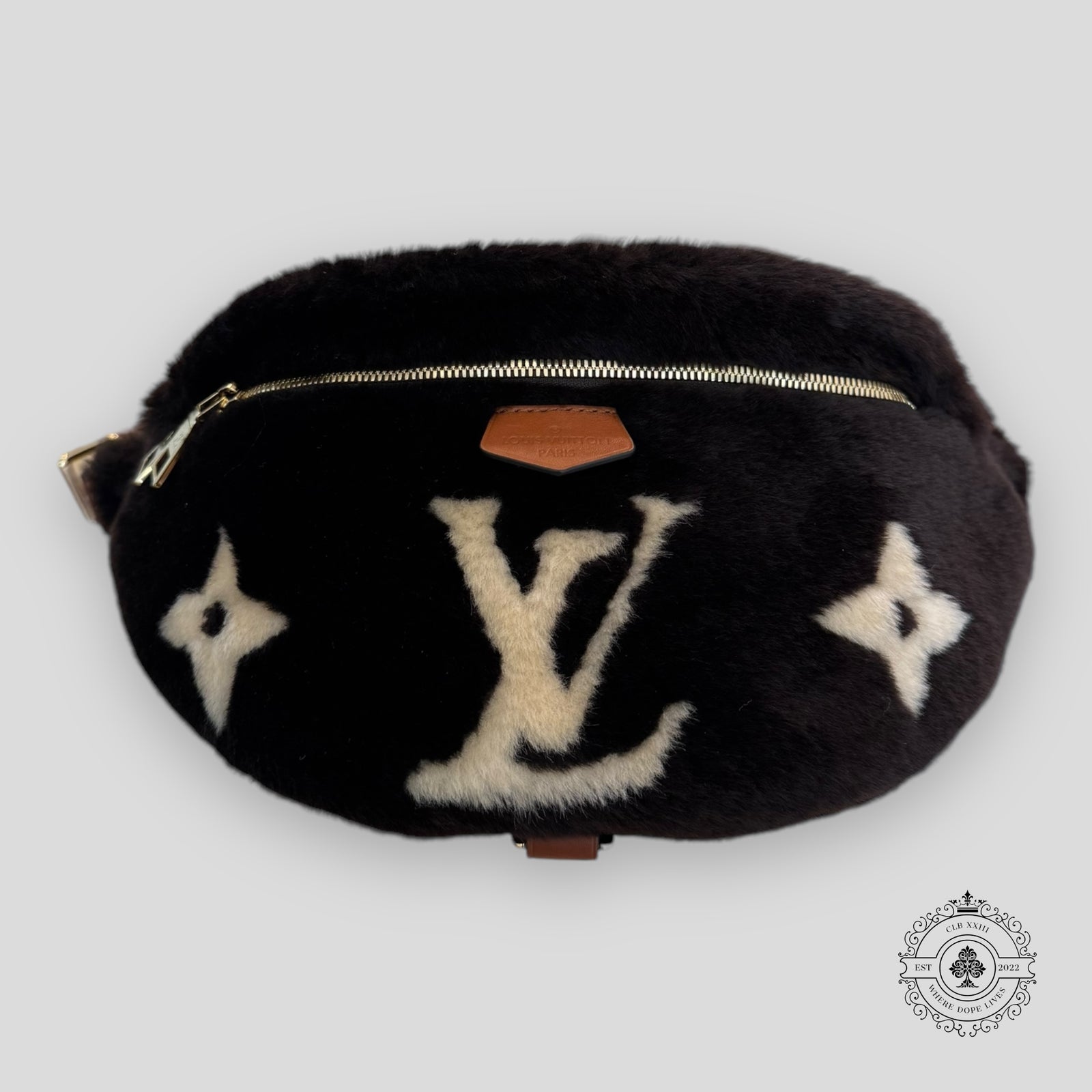 Louis Vuitton Chocolate Shearling Bumbag