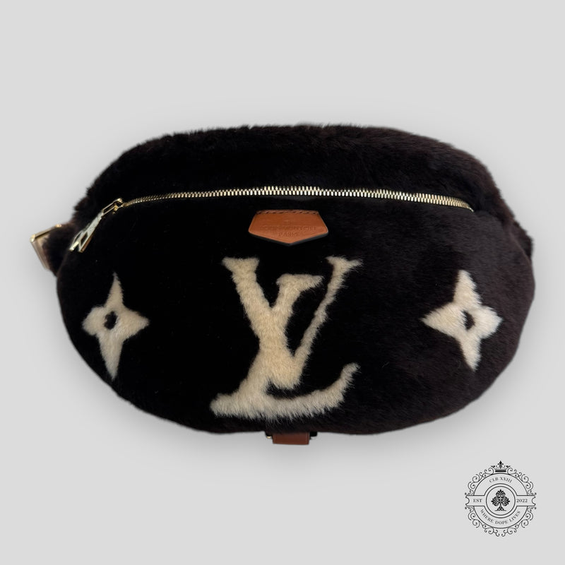 Louis Vuitton Chocolate Shearling Bumbag