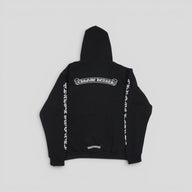 Chrome Hearts Scroll Logo Hoodie in Black