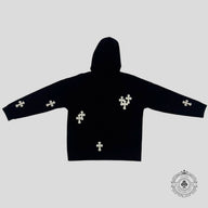 Chrome Hearts Cross Patch Hoodie in Black / White