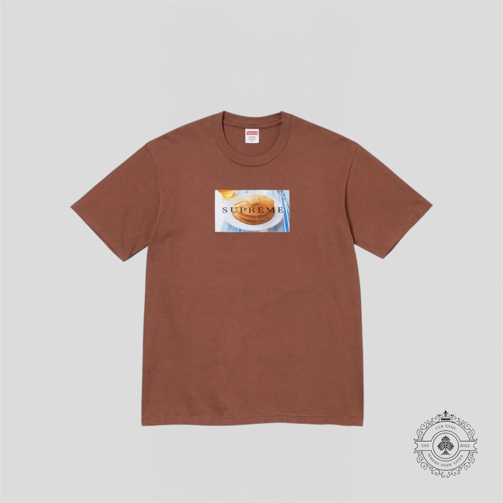 Supreme Pancakes T-Shirt in Brown