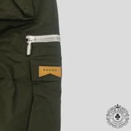 Rhude Cargo Track Pant in Green