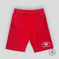 Chrome Hearts Cemetery Cross Embroidered Sweat Shorts in Red