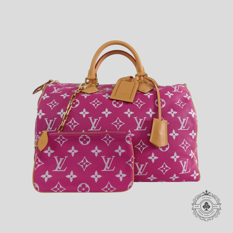 Louis Vuitton Speedy P9 Bandoulière Calfskin Bag, front view
