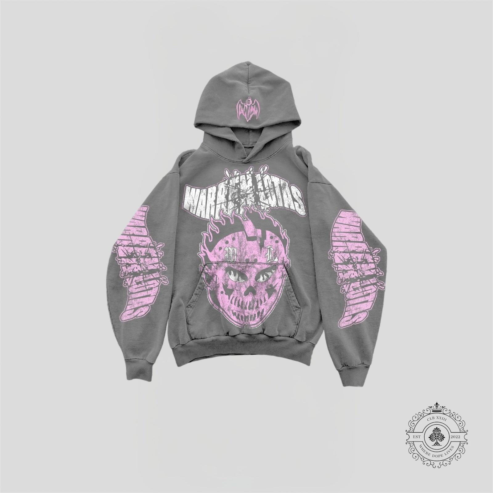 Warren Lotas Fiery Glare Hoodie in Grey