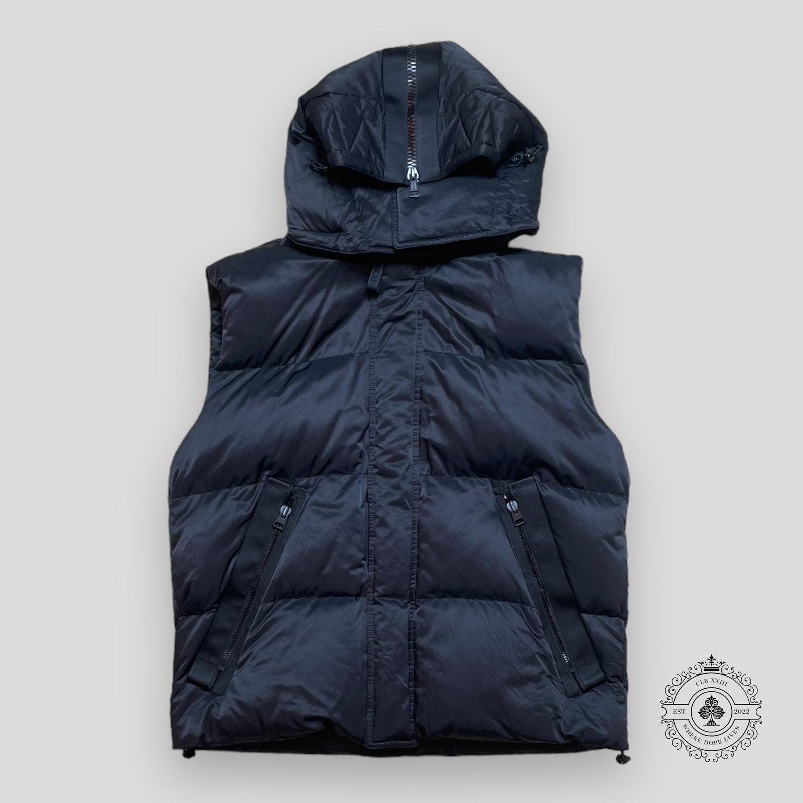 Tom Ford Sleeveless Puffer Coat in Black