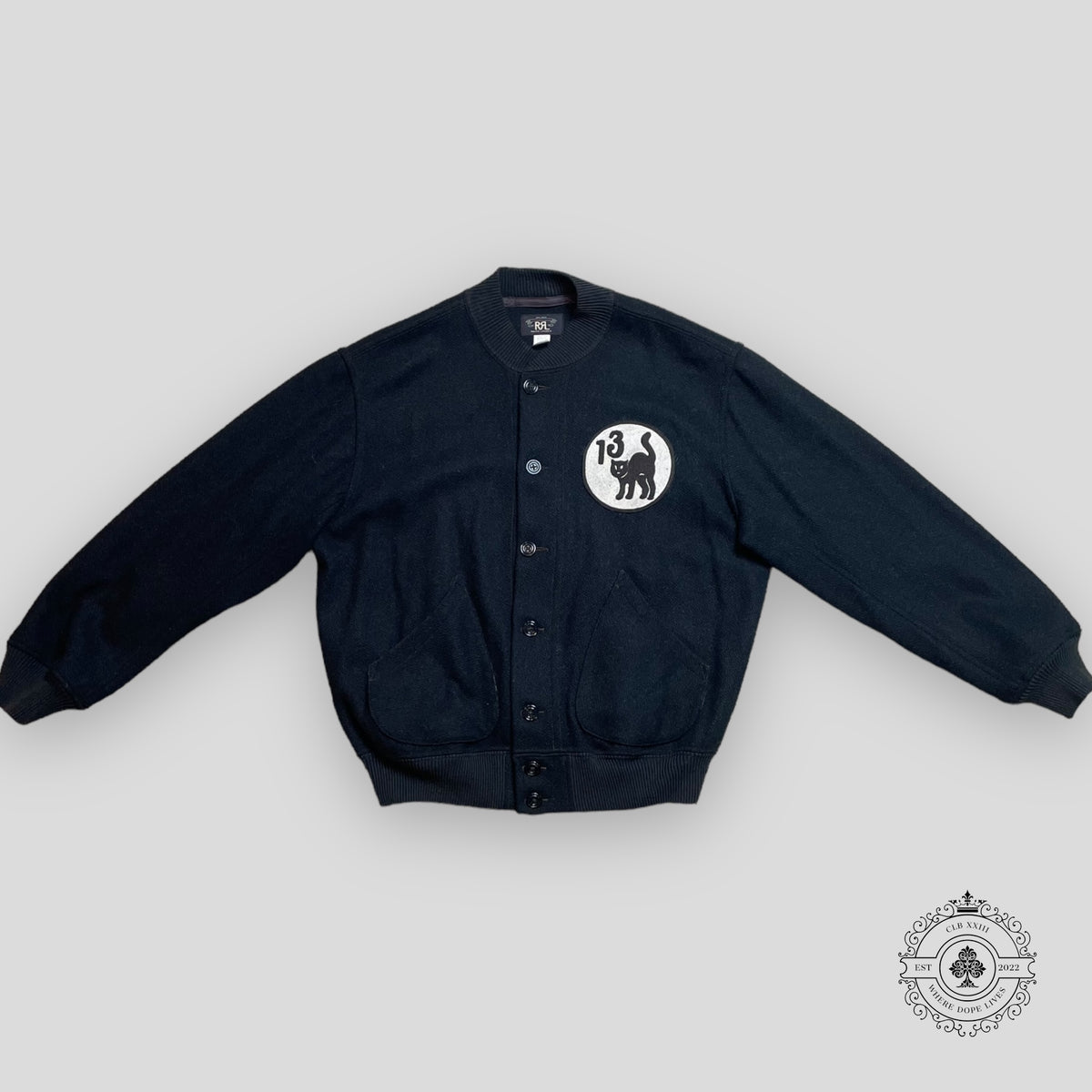Ralph Lauren Dixon Wool Blend Bomber Jacket